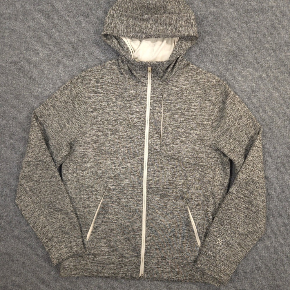 Lululemon City Sweat‎ Hoodie Mens M Heathered Muslin Full Zip Fleece Performance